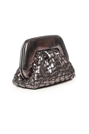 Pochette in pelle sintetica argento THE MOIRE' | TMFW25GMWL125DARKSILVER